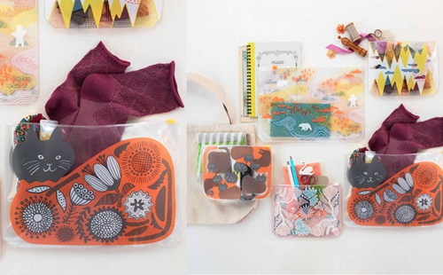 フェリシモ クリアポーチ orieデザイン