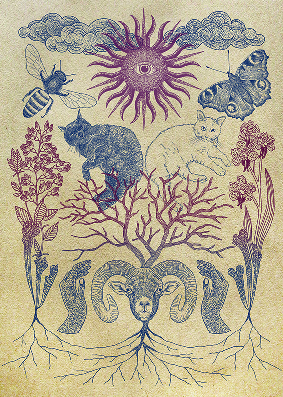 動物 植物のおしゃれでポップな細密画ペンイラスト Orie S Art Work 動物 植物のおしゃれでポップな細密画ペンイラスト Orie S Art Work