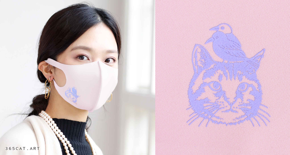 365cat.art猫とヨゲンノトリ・マスク