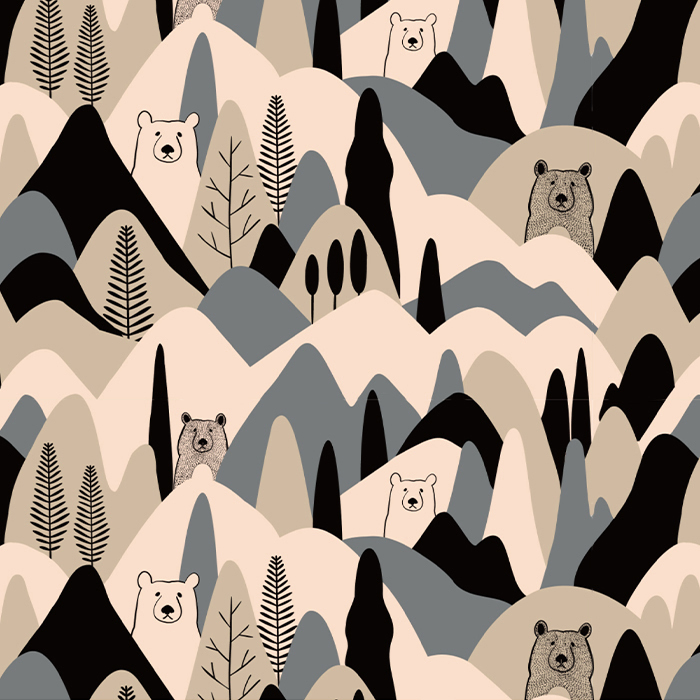 かわいい生地 布 テキスタイルデザイン動物景色 デザイナーorie かわいい生地 布 テキスタイルデザイン動物景色 デザイナーorie