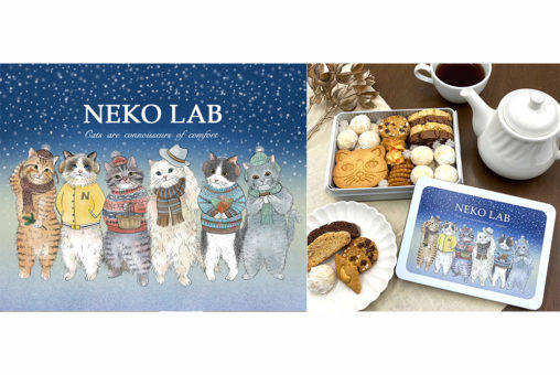 NEKO LAB2021冬限定クッキー缶イラスト by 365CAT.ART