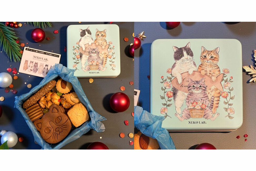 NEKO LAB2025 newクッキー缶デザイン イラスト by 365Cat.Art