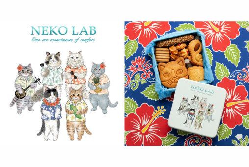 NEKO LAB樂園百貨店限定クッキー缶イラスト